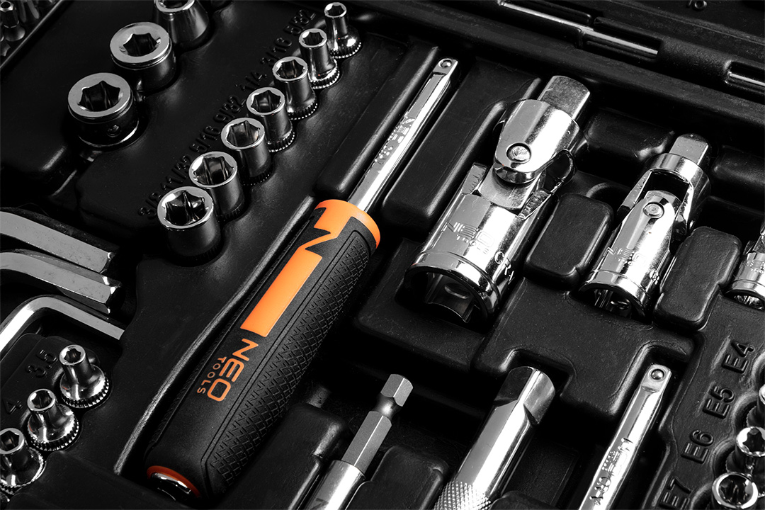 Set of socket spanners 1/2", 3/8", 1/4", 233 pieces, CrV - obrazek 6
