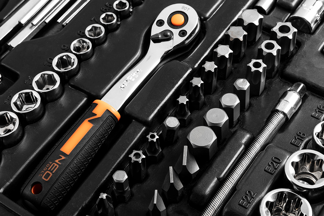 Set of socket spanners 1/2", 3/8", 1/4", 233 pieces, CrV - obrazek 13