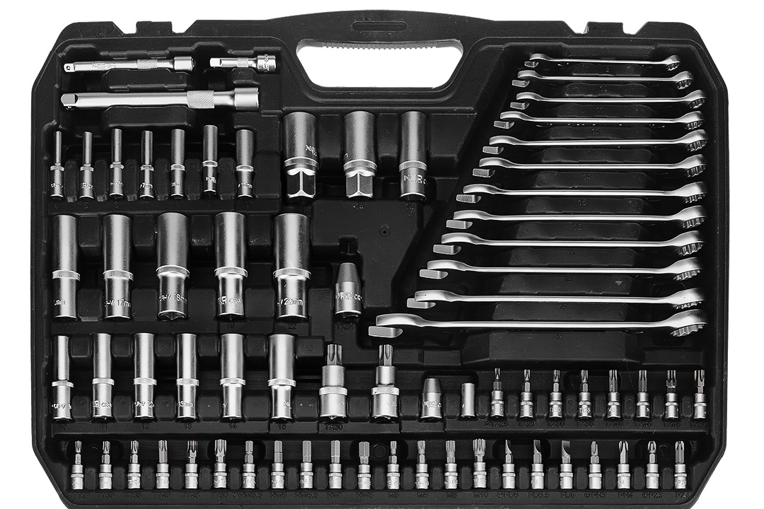 Zestaw kluczy nasadowych 1/2", 3/8", 1/4", 300 szt. , satynowy - obrazek 4