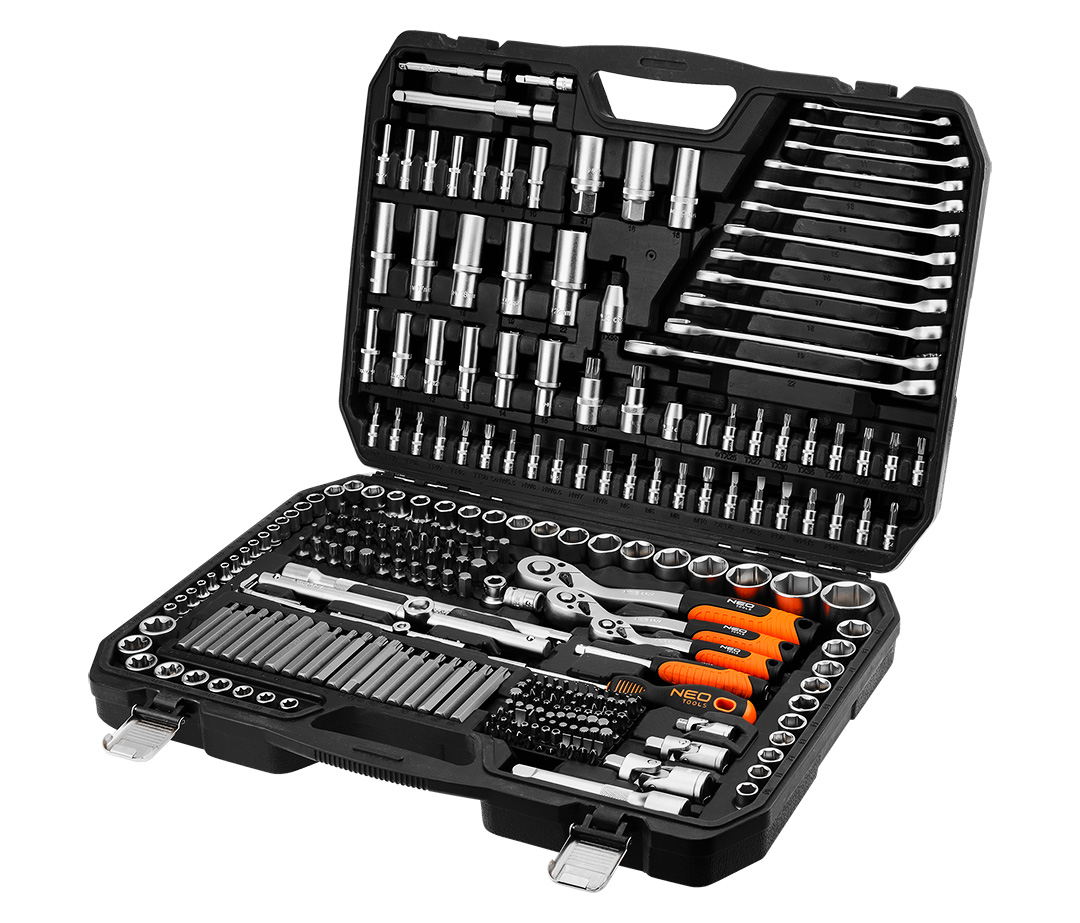 Zestaw kluczy nasadowych 1/2", 3/8", 1/4", 300 szt. , satynowy - obrazek 13