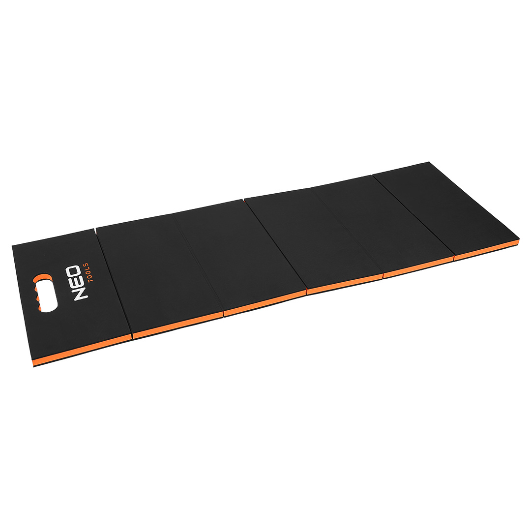 Składana mata do pracy pod samochodem, 1200 x 400 x 23 mm, 3 warstwy