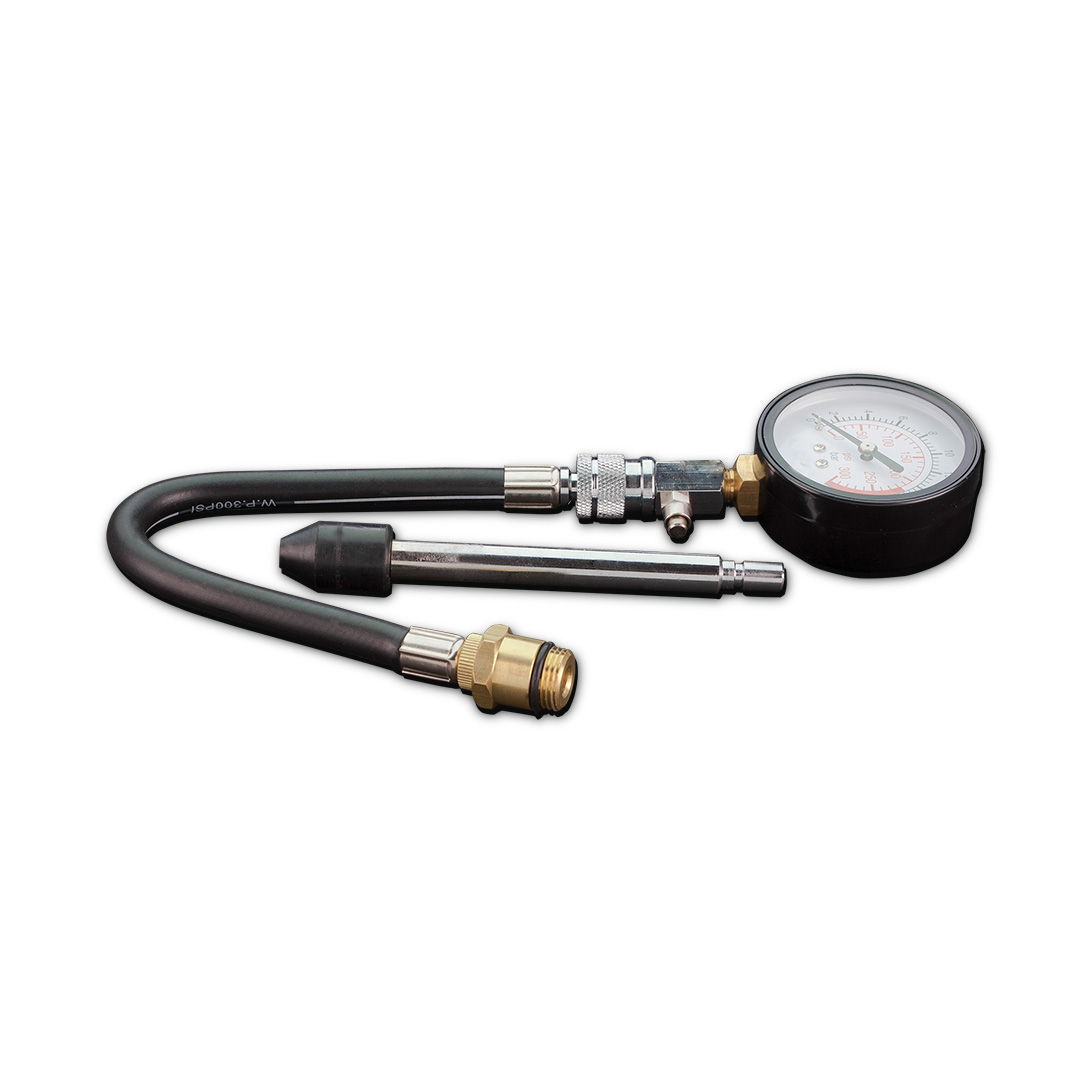 Compression pressure gauge with adapters - obrazek 2