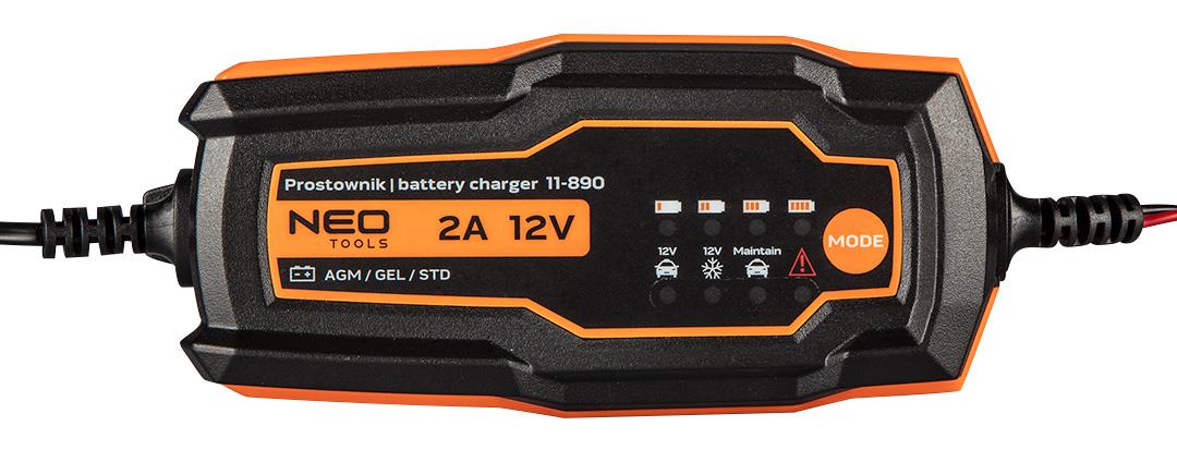 Prostownik automatyczny 2A/35W, 4-60Ah, do akumulatorów kwasowych / AGM / GEL - obrazek 2