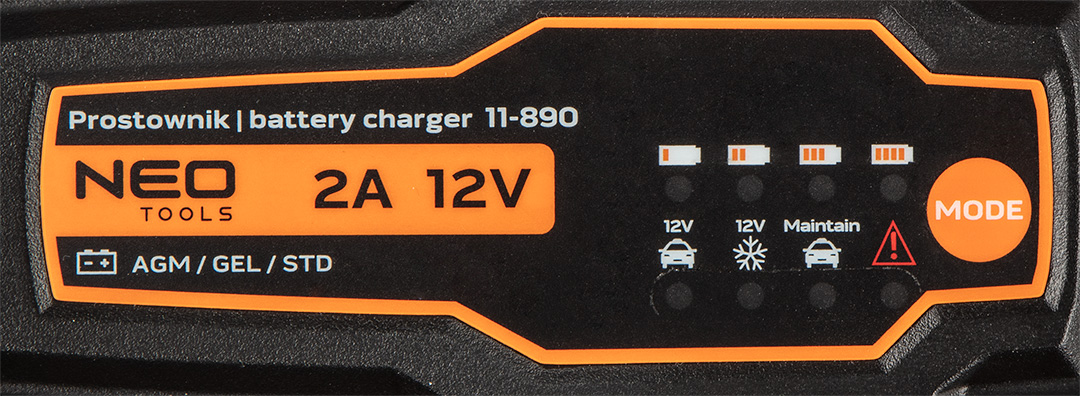Prostownik automatyczny 2A/35W, 4-60Ah, do akumulatorów kwasowych / AGM / GEL - obrazek 6