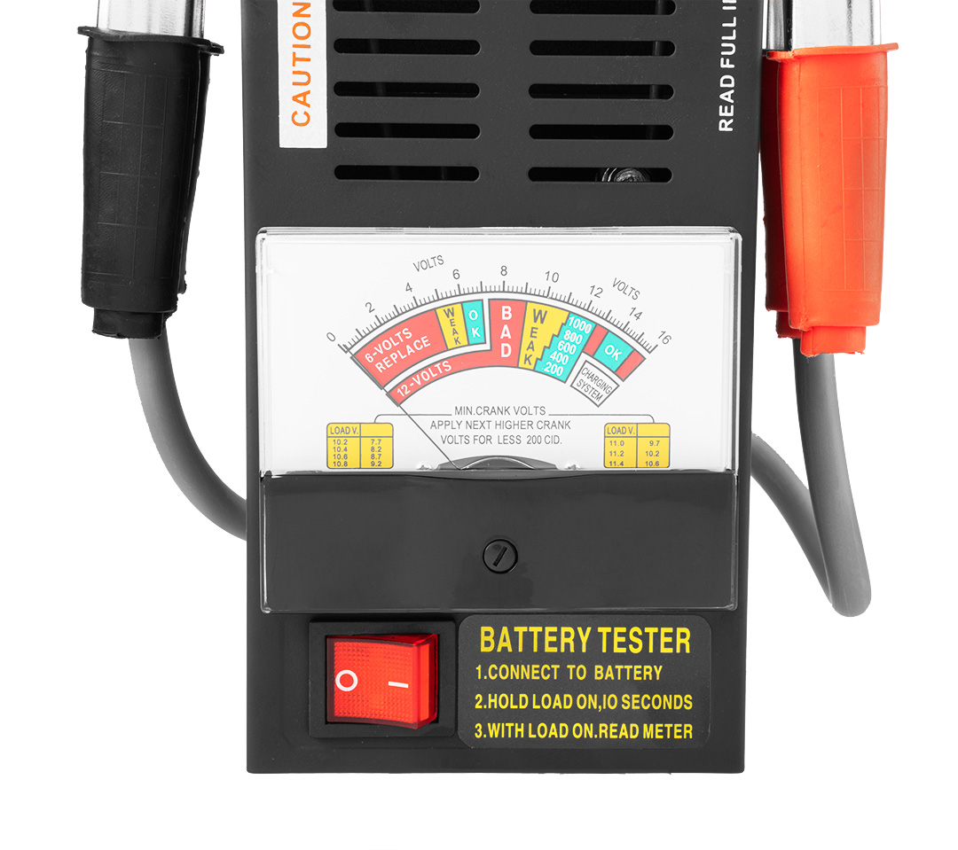 Tester akumulatorów 100 A, 6/12 V - analogowy - obrazek 4