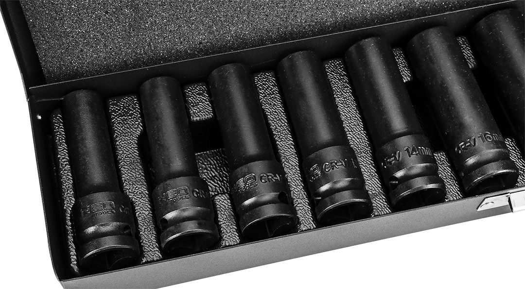 Nasadki udarowe 1/2", 10-24 mm, zestaw 11 szt. - obrazek 5