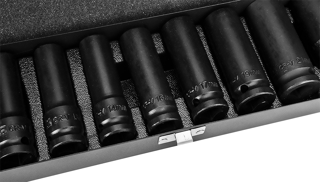 Nasadki udarowe 1/2", 10-24 mm, zestaw 11 szt. - obrazek 6