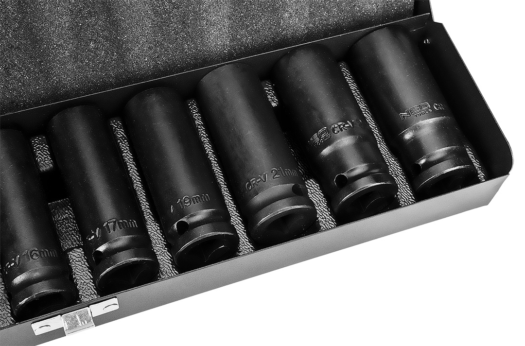 Nasadki udarowe 1/2", 10-24 mm, zestaw 11 szt. - obrazek 7