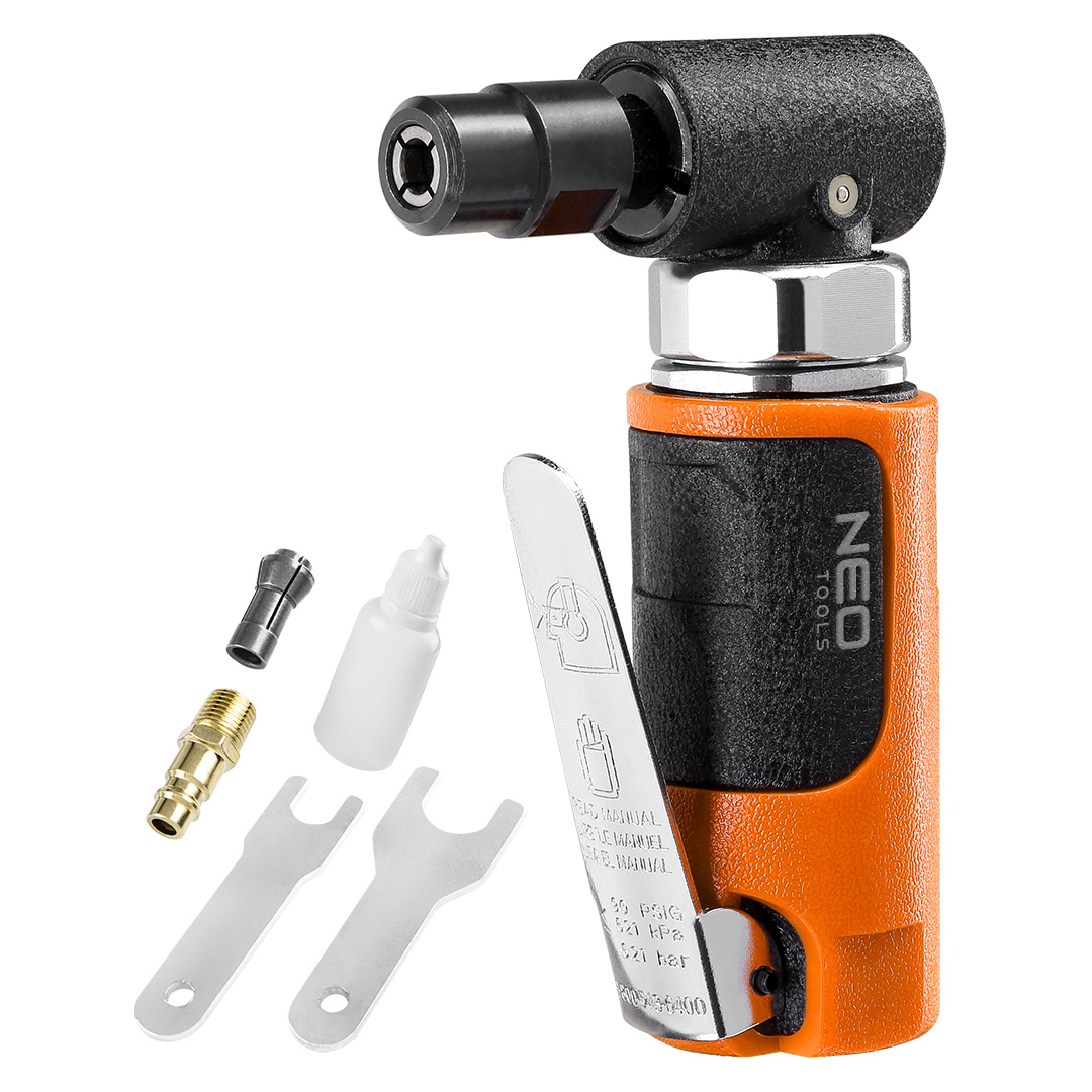 Pneumatic angle grinder 1/4";1/8" - 6 mm/3mm, 20 000 rpm