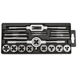 Taps and dies M3 - M12, 20 pcs set