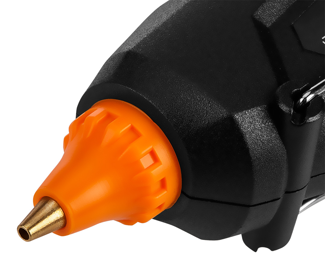 Zestaw: pistolet klejowy 11 mm, 60/100W, 12 wkładów klejowych, 3 ochraniacze palców, etui - obrazek 11