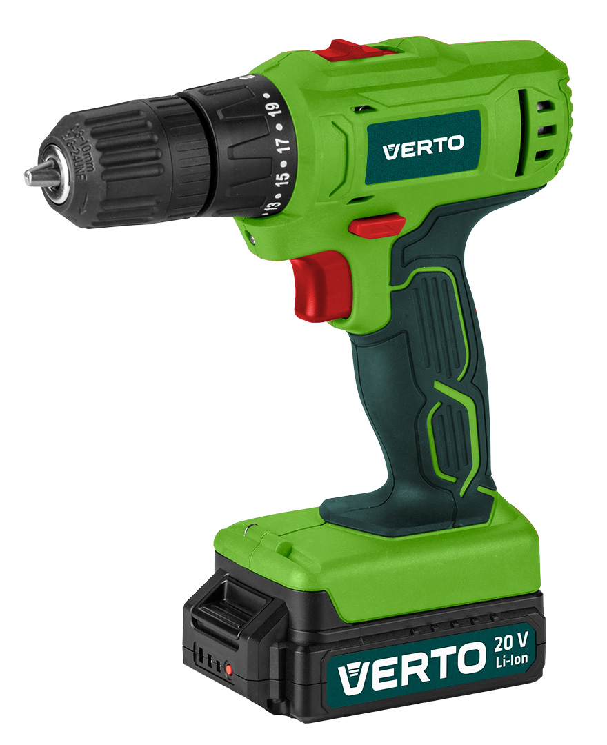 Wiertarko-wkrętarka akumulatorowa 2 x 20V, Li-Ion/1.5Ah, walizka + Latarka - obrazek 8