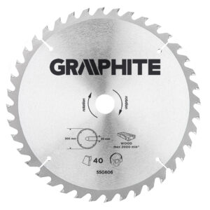 Circular saw blade, solid carbide, 300 x 30 mm, 40 teeth