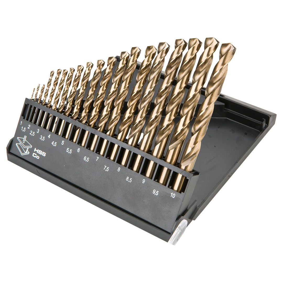 HSS-Co drill set 1.0 - 10.0 mm, 19 pcs