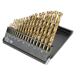 HSS-TiN drill set 1.0 - 10.0 mm, 19 pcs