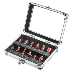 Carbide milling cutters, 8 mm shank, set 12 pcs