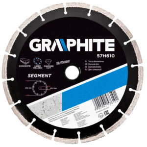 Diamond disc 230 x 22.2 mm, segmented, laser-welded