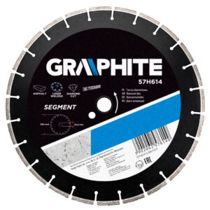 Diamond disc 350 x 25.4 mm, segmented, laser-welded