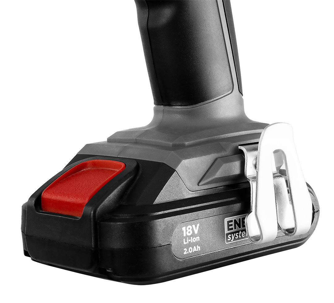 Wiertarko-wkrętarka akumulatorowa Energy+ 18V, Li-Ion, uchwyt 10 mm, aku 2Ah, ład, karton - obrazek 3