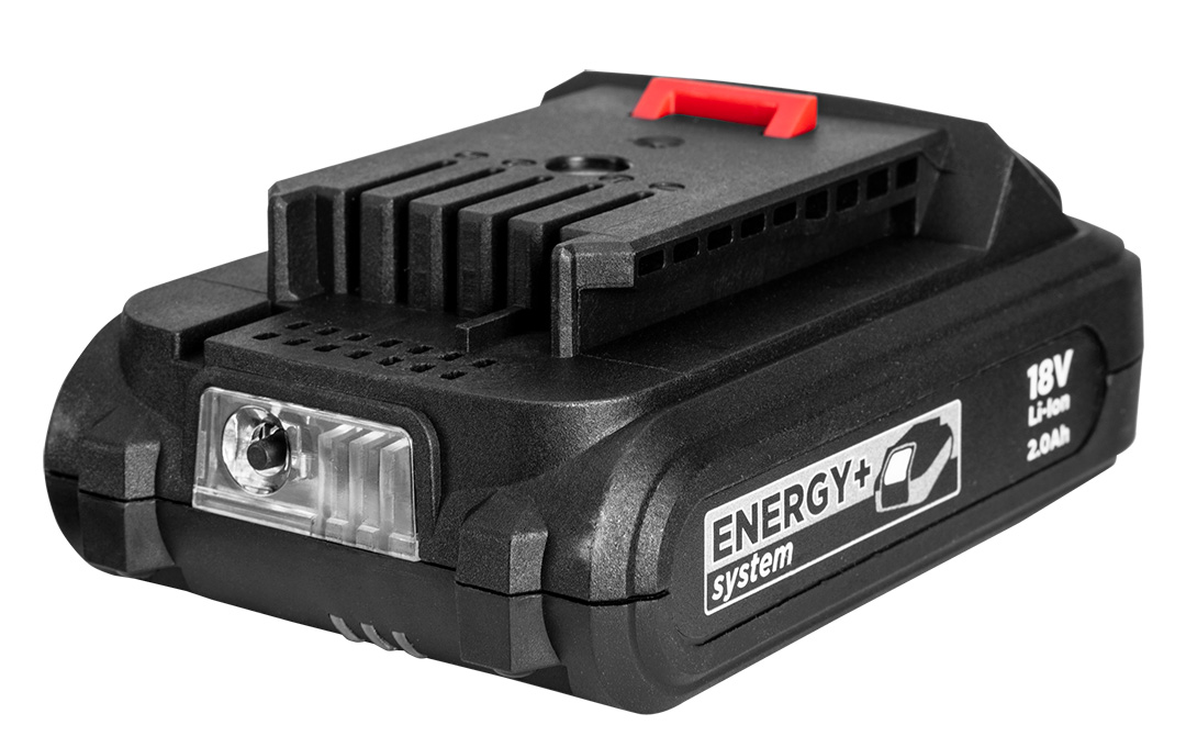 Wiertarko-wkrętarka akumulatorowa Energy+ 18V, Li-Ion, uchwyt 10 mm, aku 2Ah, ład, karton - obrazek 6