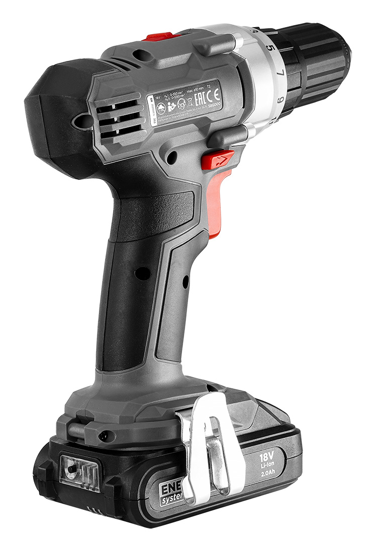 Wiertarko-wkrętarka akumulatorowa Energy+ 18V, Li-Ion, uchwyt samozaciskowy 10 mm, bez akumulatora - obrazek 10