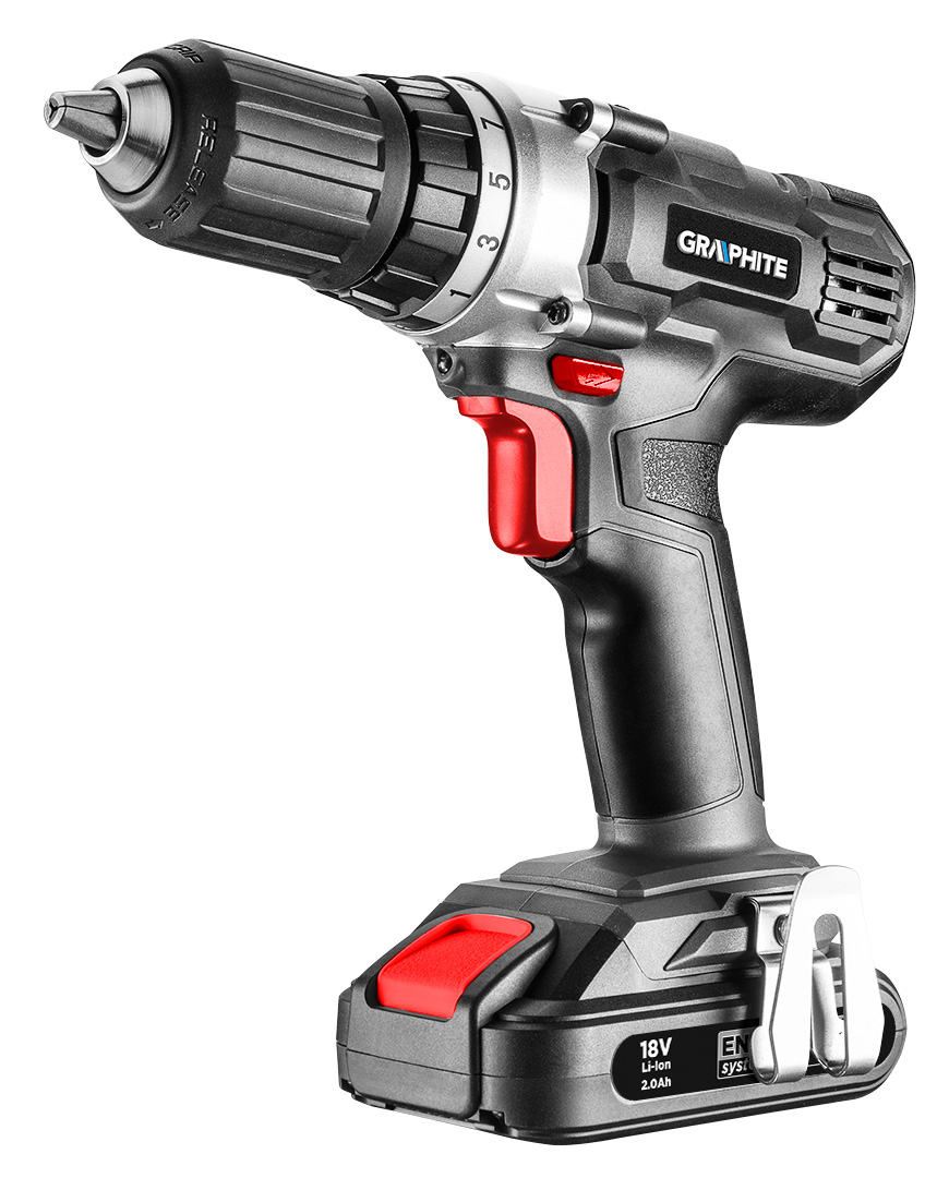 Wiertarko-wkrętarka akumulatorowa Energy+ 18V, Li-Ion, uchwyt samozaciskowy 13 mm, bez akumulatora - obrazek 2