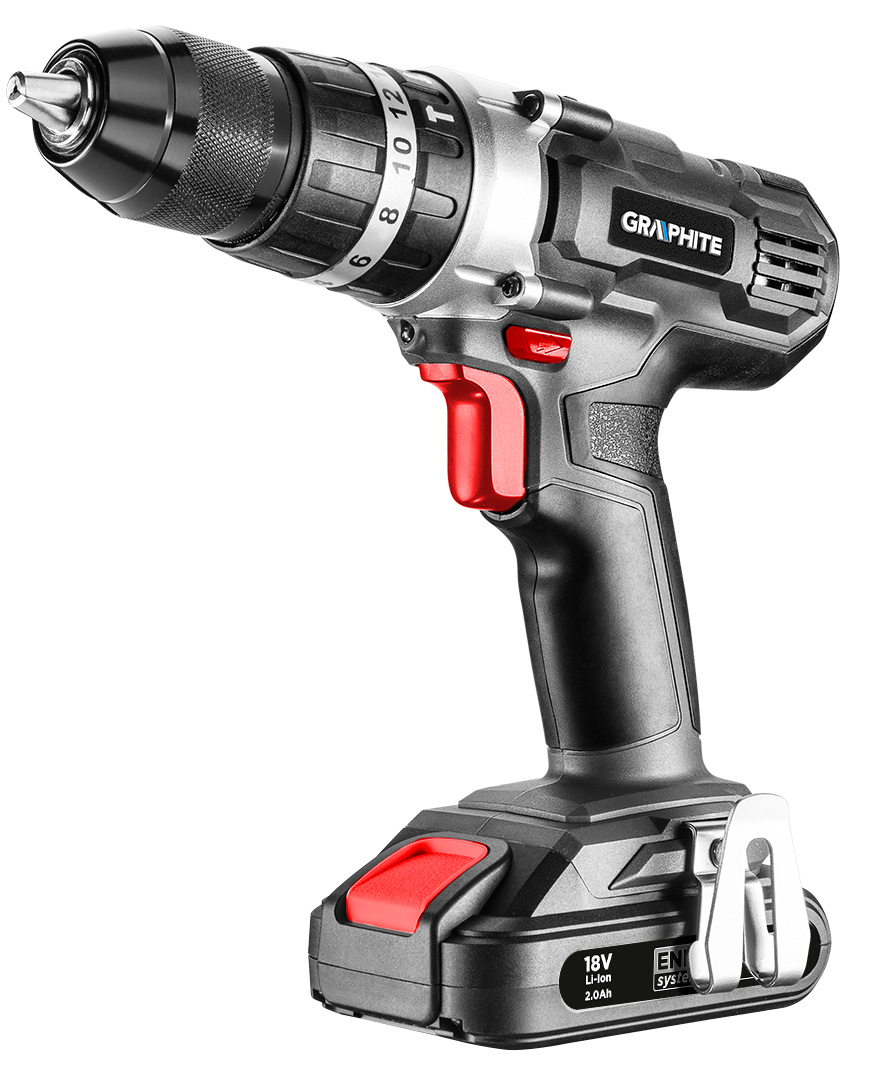 Wiertarko-wkrętarka akumulatorowa z udarem Energy+ 18V, Li-Ion, uchwyt 13 mm, bez akumulatora - obrazek 3