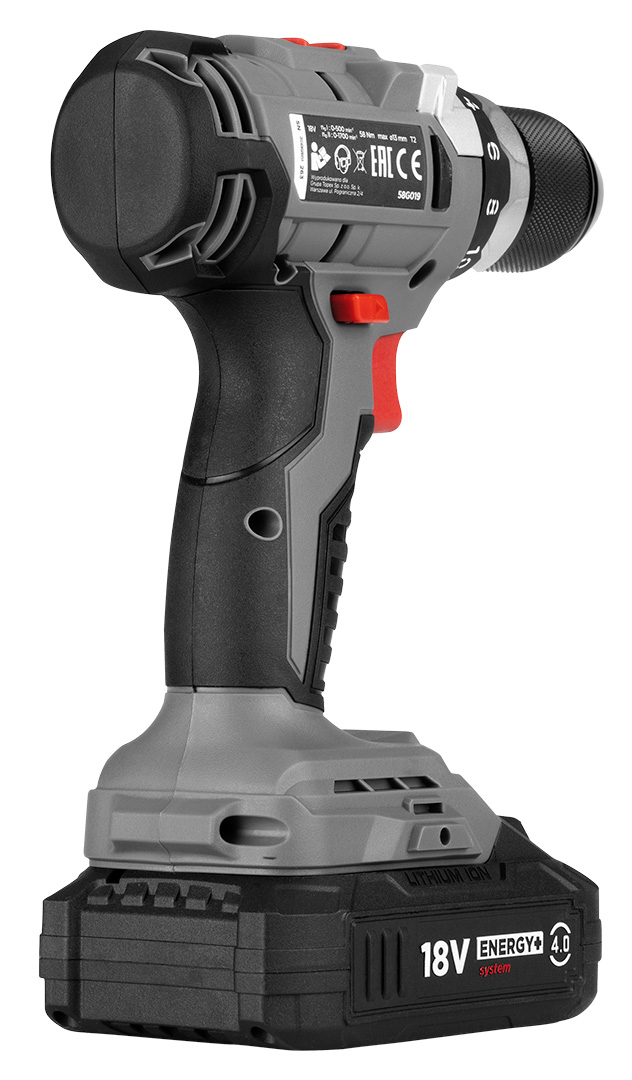 Wiertarko-wkrętarka akumulatorowa bezszczotkowa Energy+ 18V, Li-Ion, 13 mm, bez akumulatora - obrazek 11
