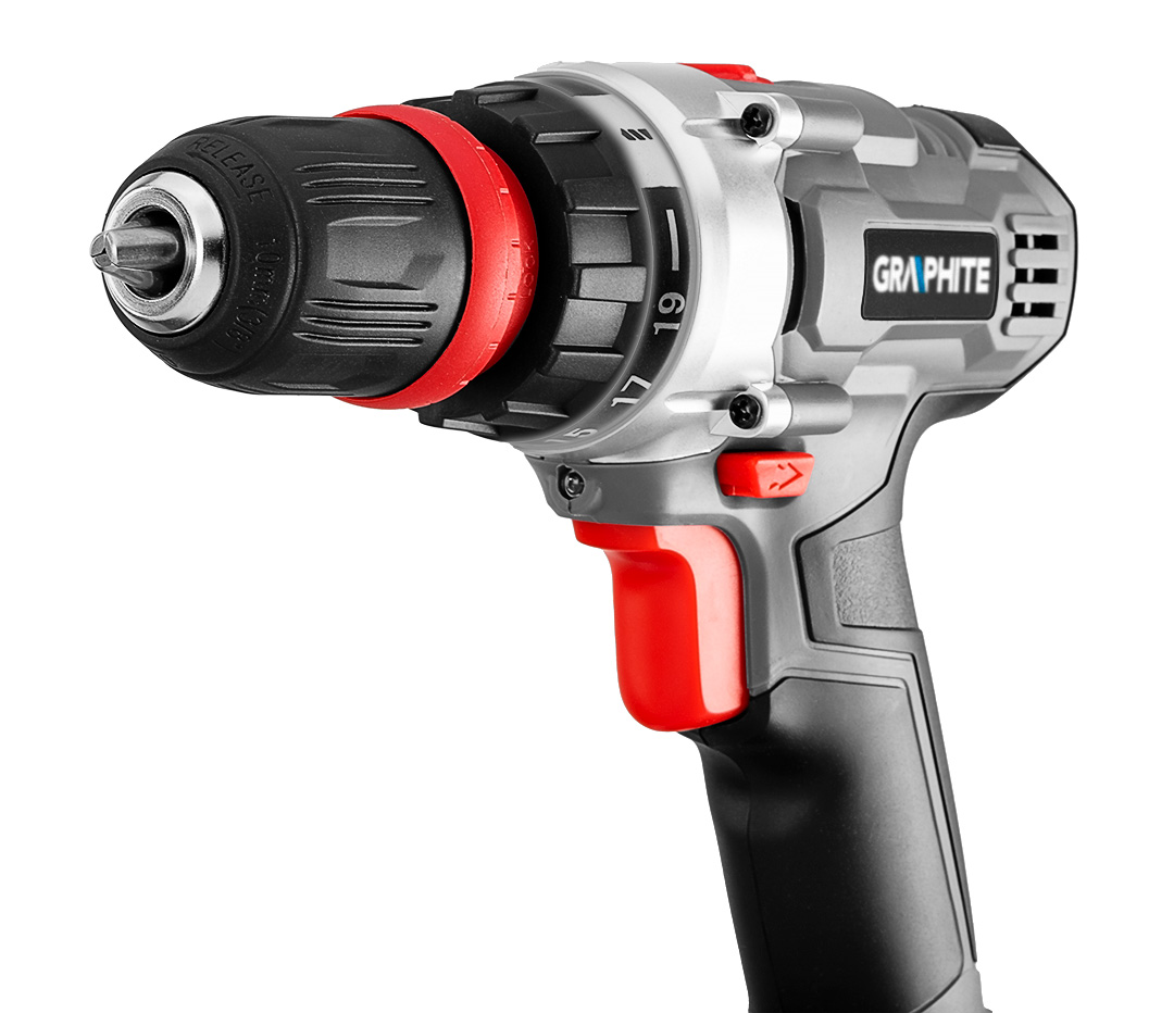 Wiertarko-wkrętarka akumulatorowa Energy+ 18V, zdejmowany uchwyt 10 mm, plus adapter kątowy i adapte - obrazek 6