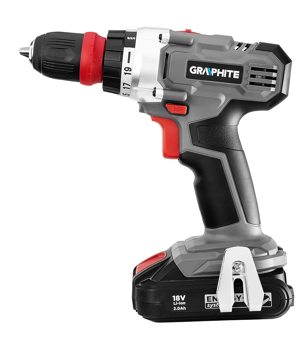 Wiertarko-wkrętarka akumulatorowa Energy+ 18V, Li-Ion, zdejmowany uchwyt 10 mm, bez akumulatora - obrazek 5