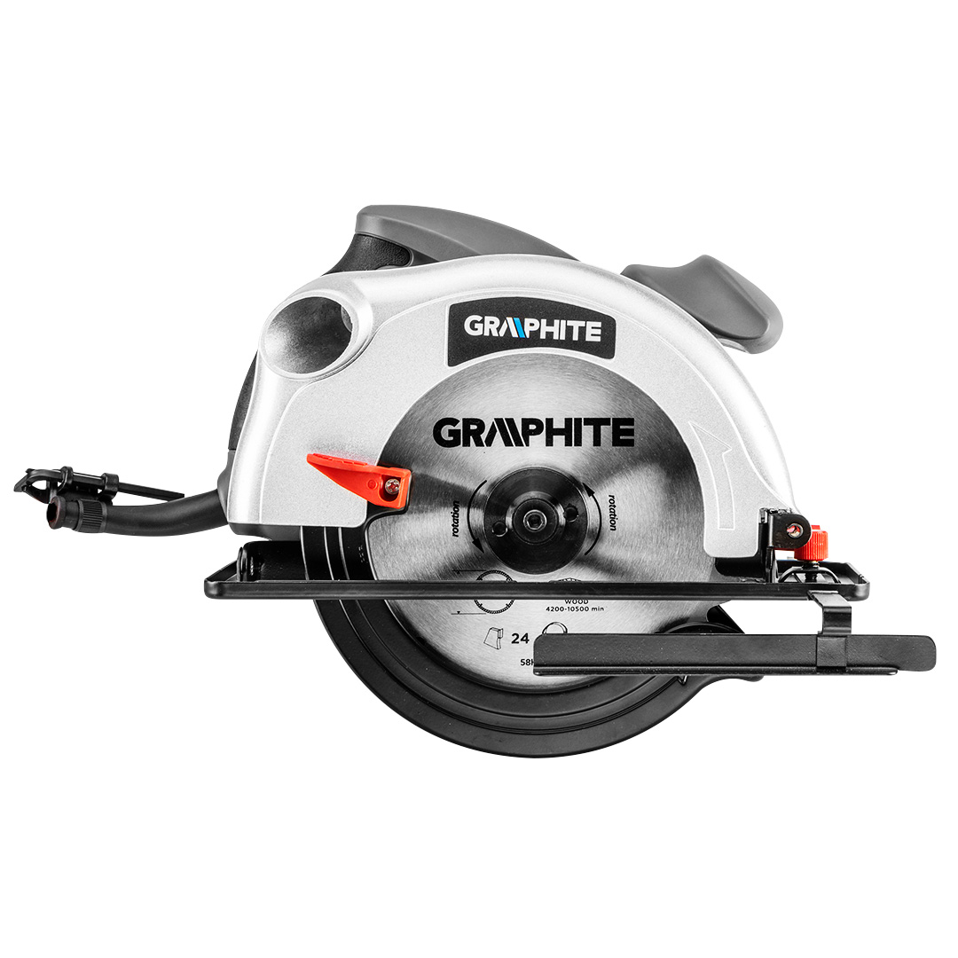Circular saw 1200W, blade 185mm, speed 5000 r.p.m., max cuting depth 65mm in BMC - obrazek 5
