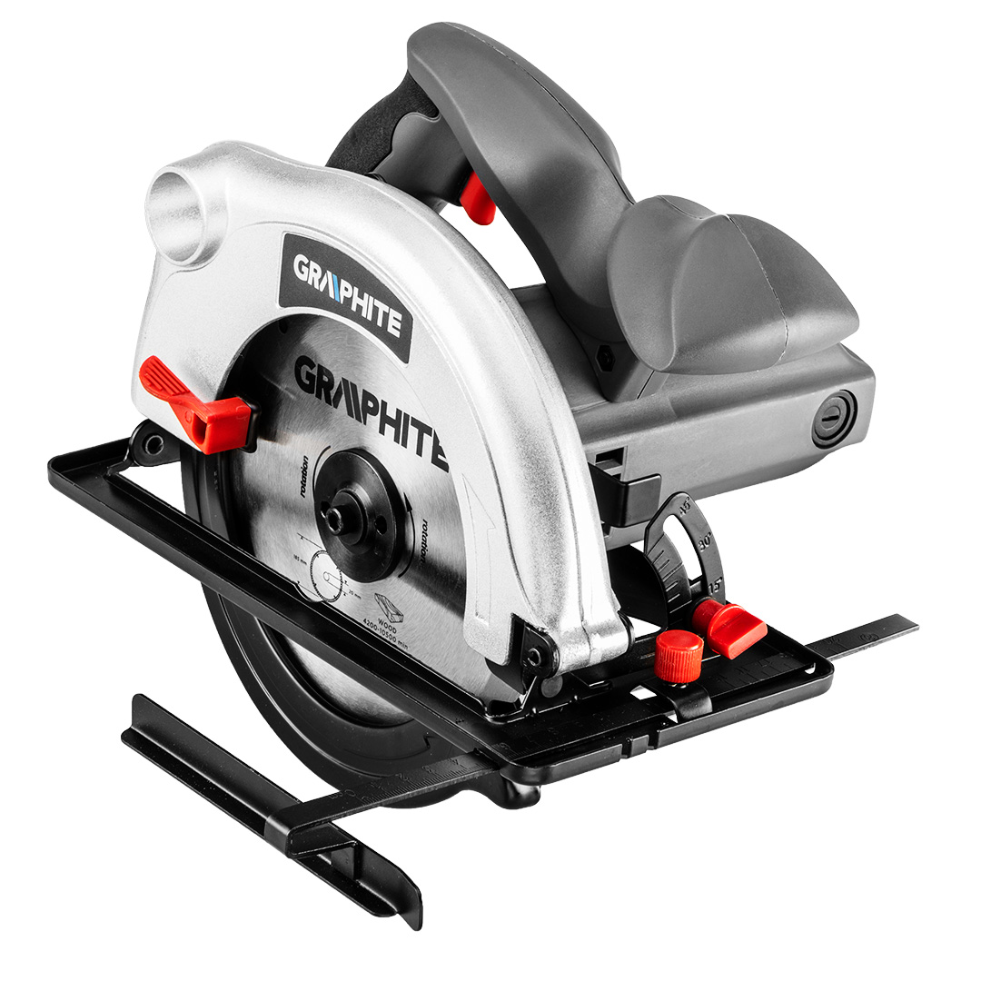 Circular saw 1200W, blade 185mm, speed 5000 r.p.m., max cuting depth 65mm in BMC - obrazek 6