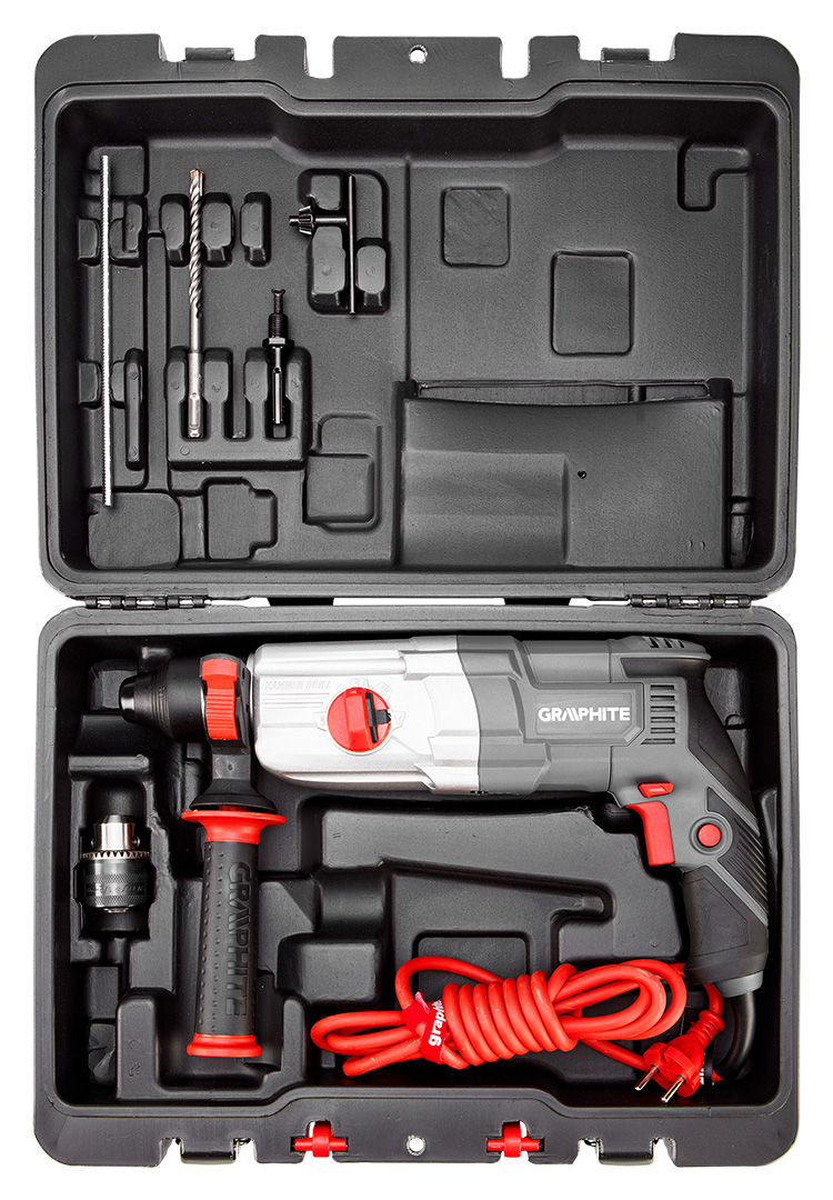 Młotowiertarka SDS+ 710W, 2.6J walizka - obrazek 8