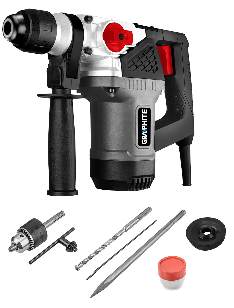 Młot udarowy SDS+ 900W, walizka - obrazek 8