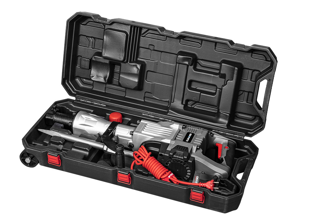 Młot wyburzeniowy, uchwyt sześciokątny 30 mm, 1700W, walizka - obrazek 7