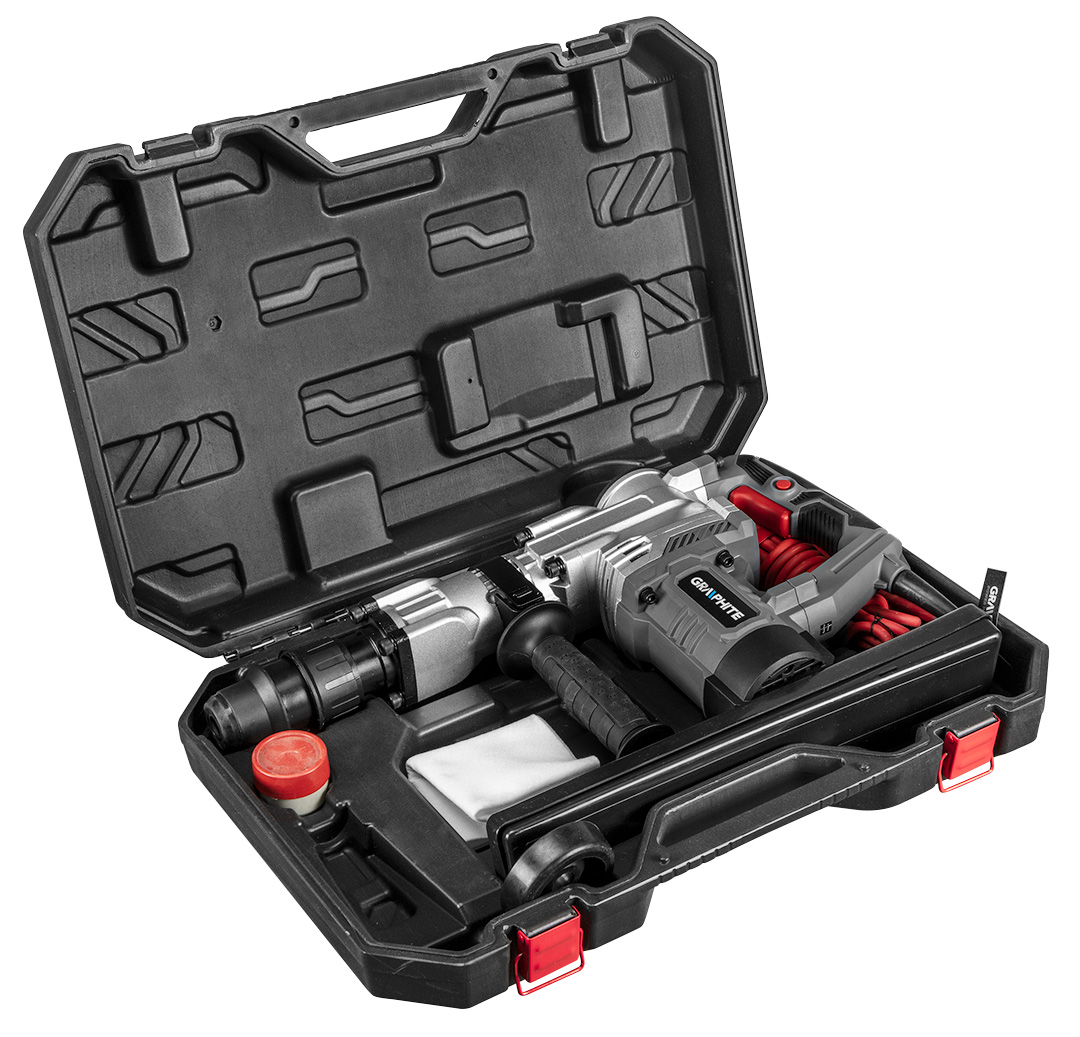 Młot wyburzeniowy SDS Max 1300W, walizka - obrazek 4