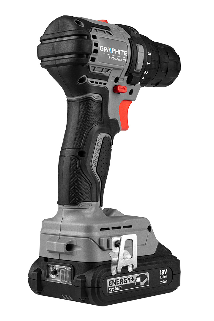 Wiertarko-wkrętarka bezszczotkowa 18V, uchwyt 10mm, compact, Energy+, bez akumulatora - obrazek 7