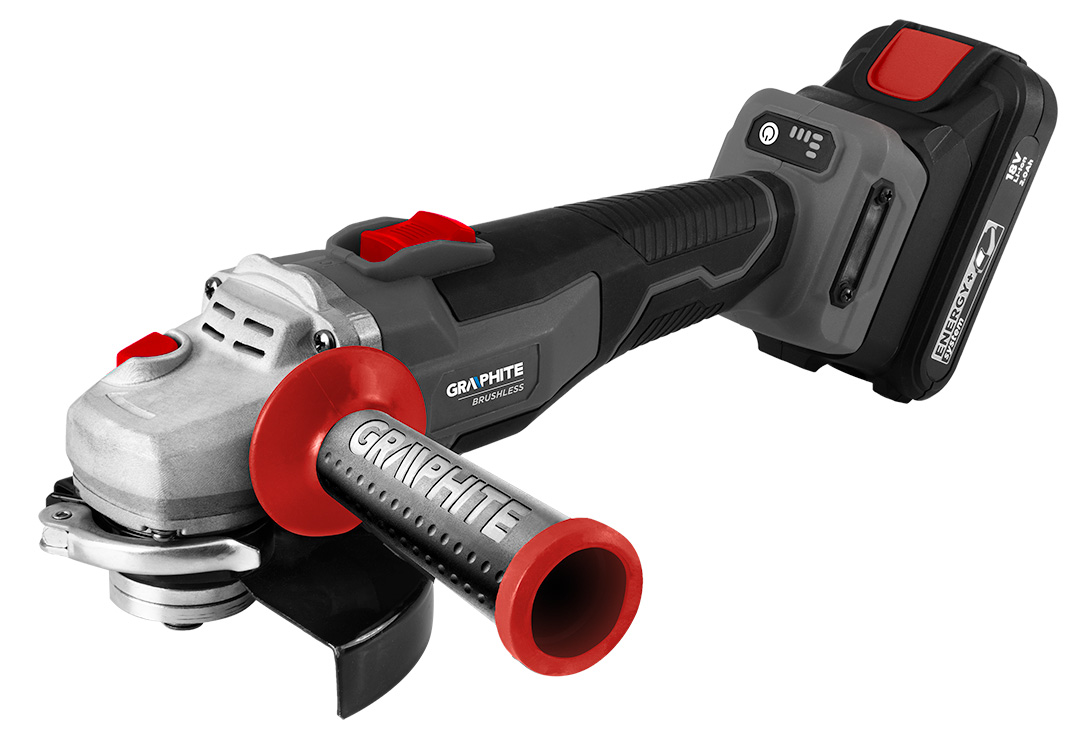Szlifierka kątowa bezszczotkowa Energy+ 18V, 125 mm, 0-9200/min-1, bez akumulatora - obrazek 2