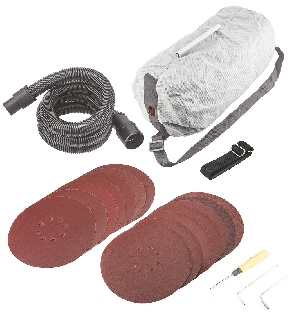 Drywall sander 1050W, disc 225 mm, with exhaust system - obrazek 2