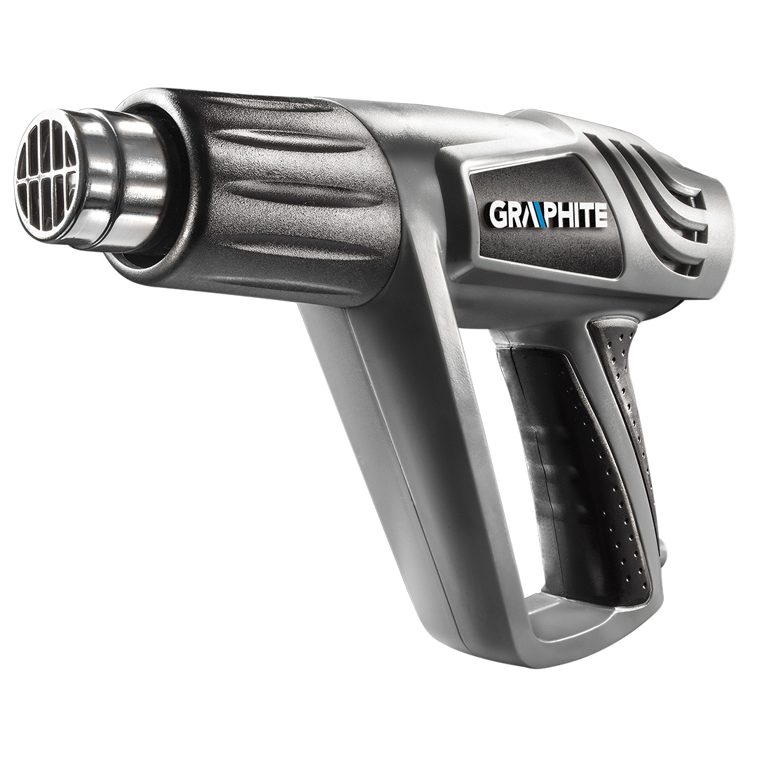 Heat gun 2000W, temperature range: I: 50°C, II: 350°C, III: 550°C, air flow I: 150, II: 300, III: 500 l/min, in case with accessories 5 pcs