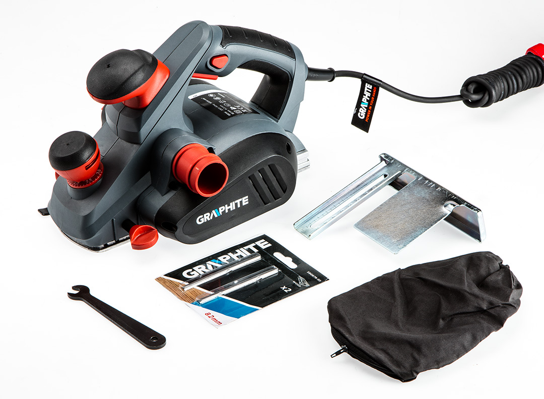 Planer 850W, speed 16000 r.p.m., planning width 82mm, planing depth 0-3mm - obrazek 10