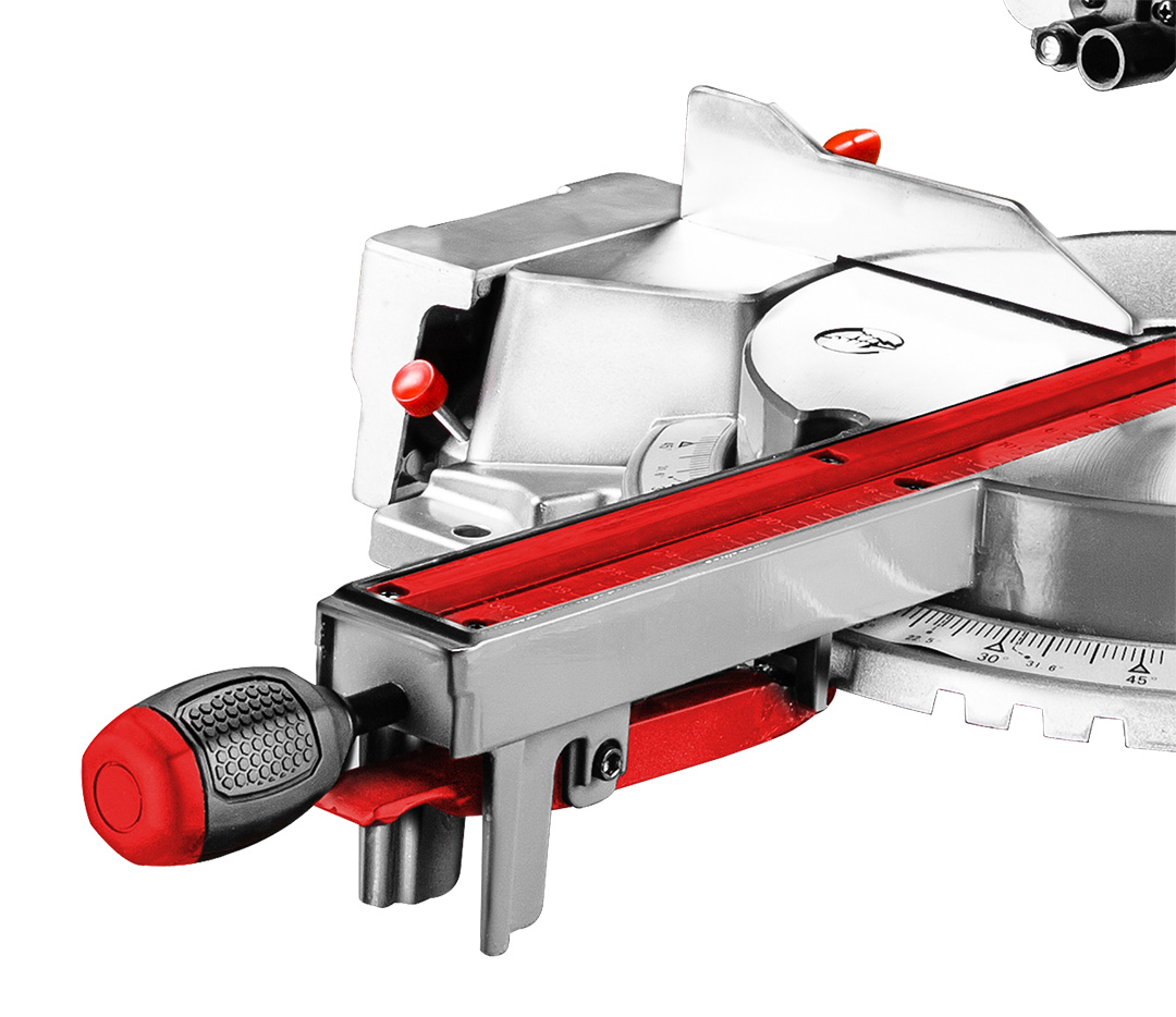 Mitre saw 1800W, blade 254mm, 60T TCT, speed 4800 r.p.m. - obrazek 2