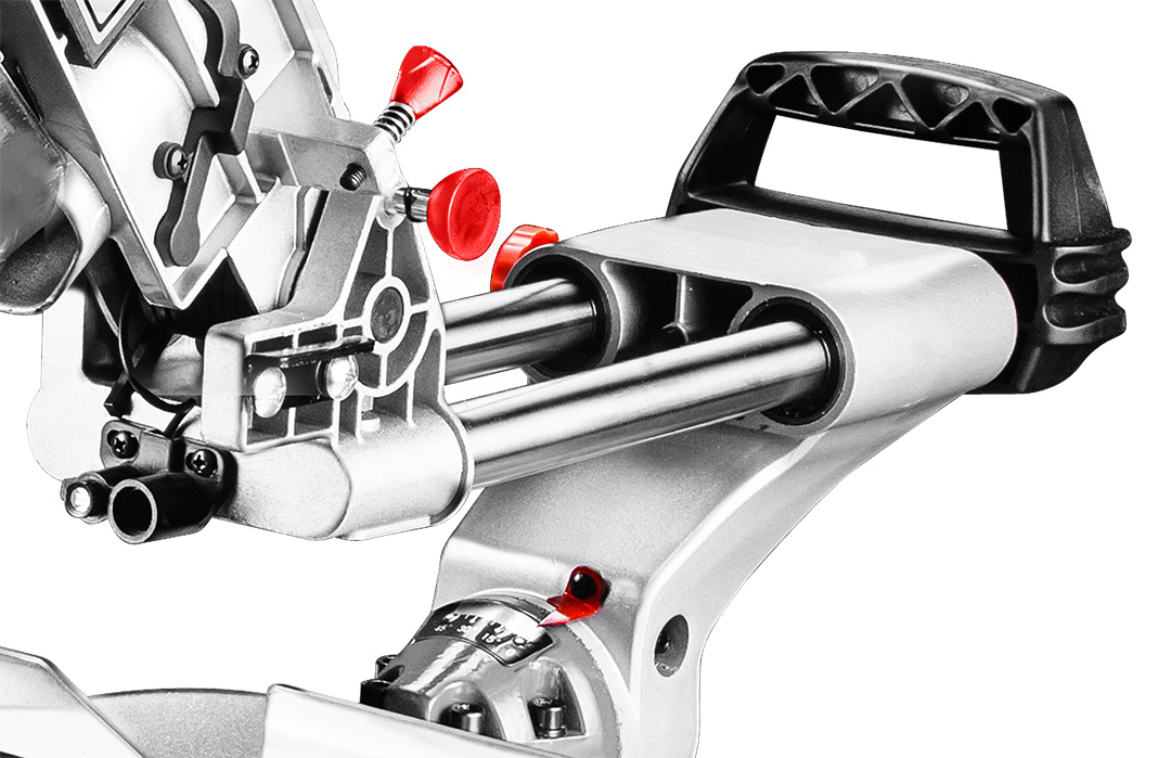 Mitre saw 1800W, blade 254mm, 60T TCT, speed 4800 r.p.m. - obrazek 4
