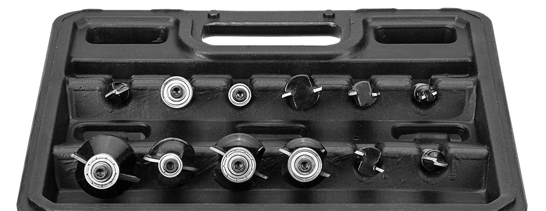 Carbide milling cutters, 8 mm shank, set 12 pcs - obrazek 4
