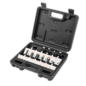 Carbide milling cutters, 8 mm shank, set 12 pcs