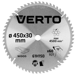 Circular saw blades with HM tips  450x30mm, 60 teeth