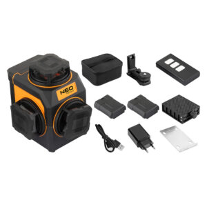 Laser 3D, 12 linii, zielony, etui, magnetyczny uchwyt