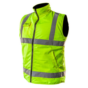 Work body warmer, two-sided, one side reflective, size L