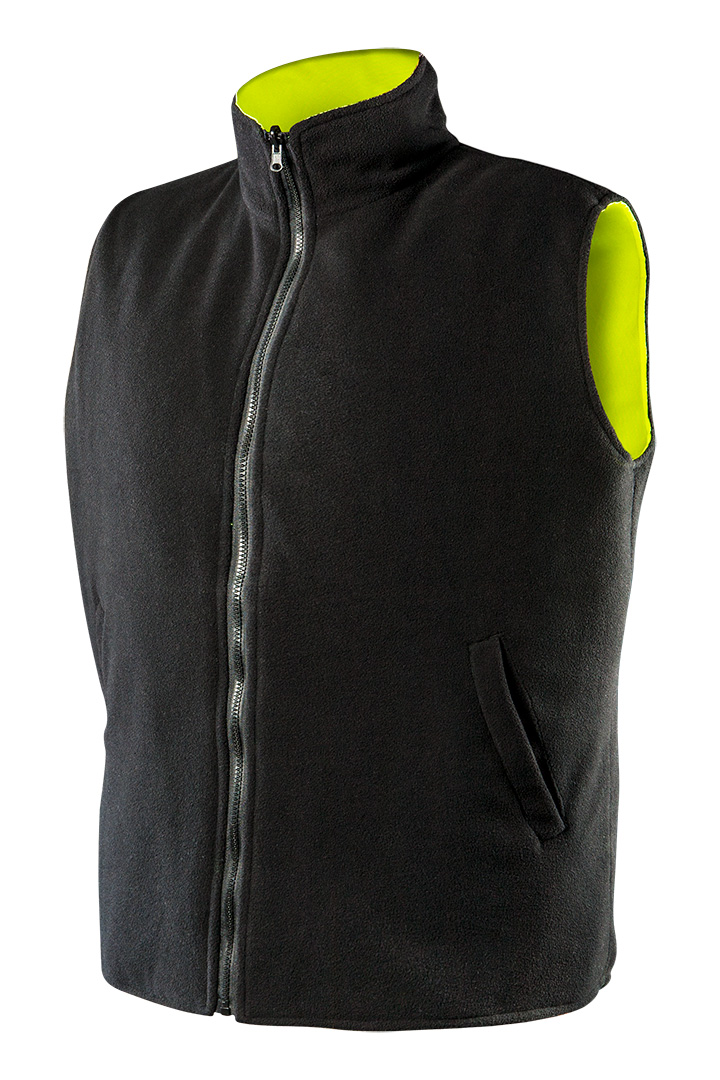 Work body warmer, two-sided, one side reflective, yellow, size XXXL - obrazek 2