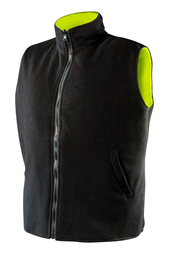 Work body warmer, two-sided, one side reflective, yellow, size XXXL - obrazek 3
